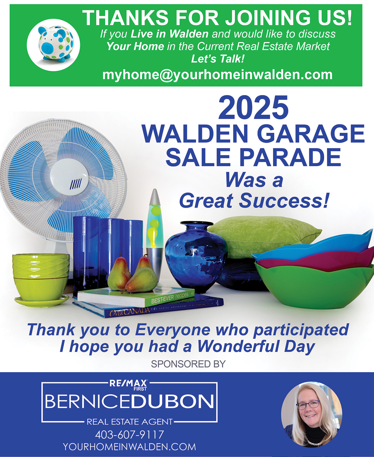 Thank you for making the Walden Garage Sale Parade Such a Great Success! 